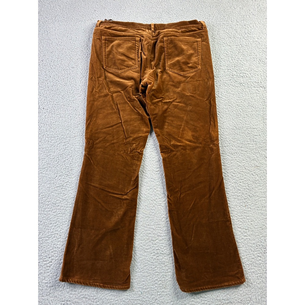 VTG Ralph Lauren Black Label Hong Kong Velour Velvet Boot Flare Pants Womens 10 - Picture 8 of 12